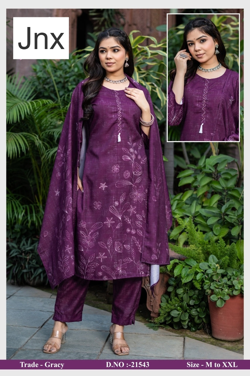 Gracy Jnx Readymade Pant Style Suits Wholesaler Gujarat