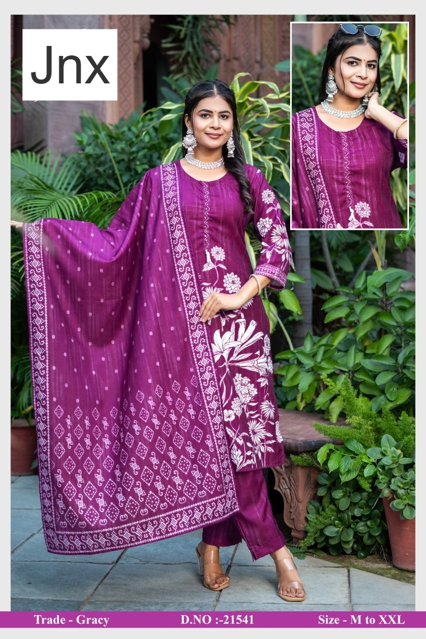 Gracy Jnx Readymade Pant Style Suits Wholesaler Gujarat