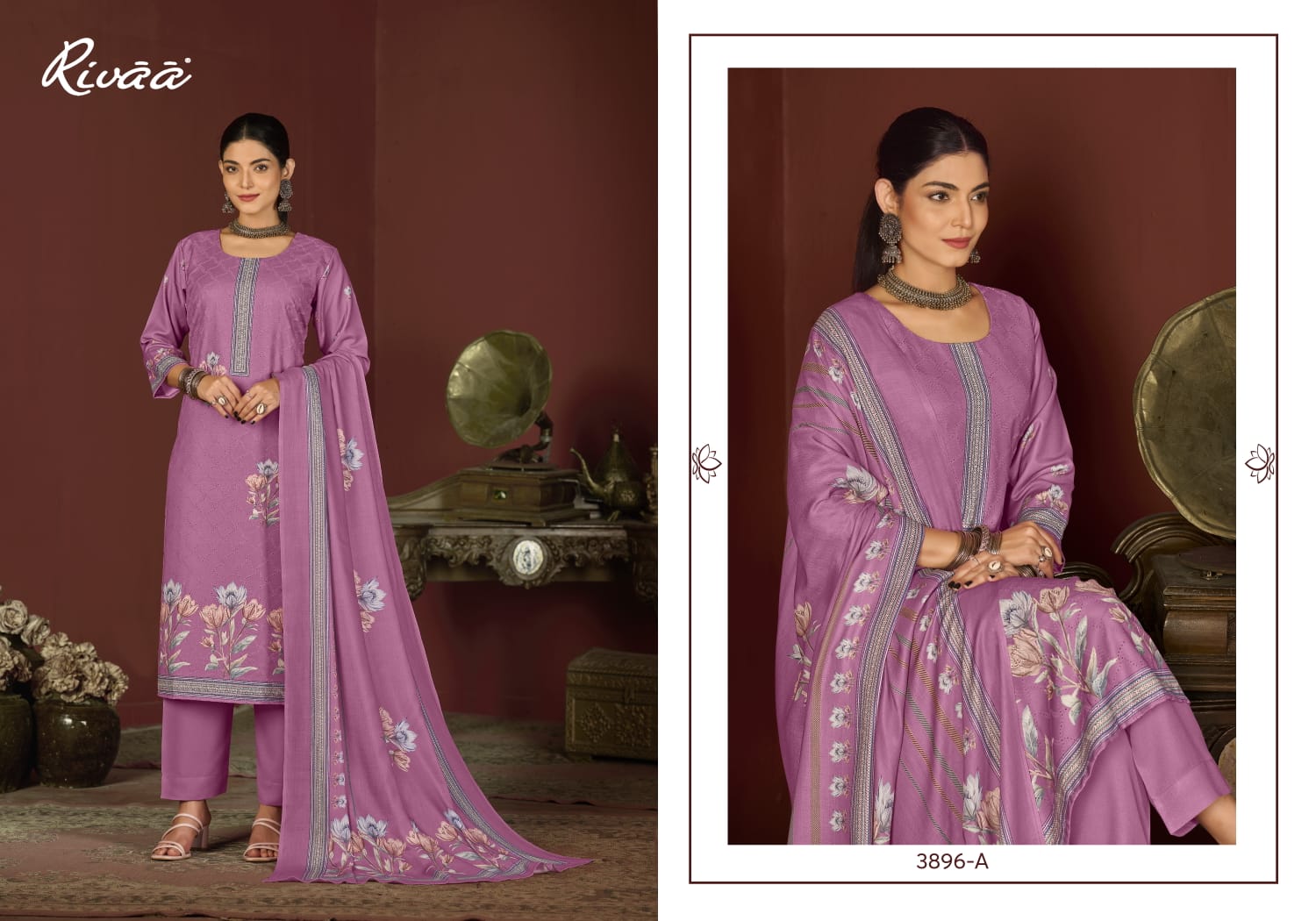 Gracy Rivaa Pashmina Suits Exporter India