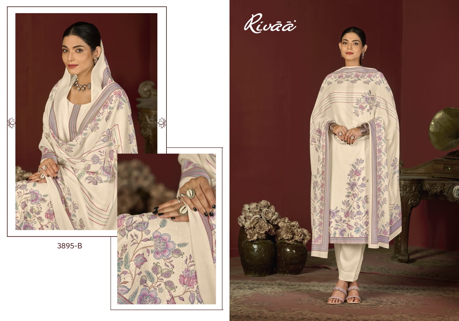 Gracy Rivaa Pashmina Suits Exporter India