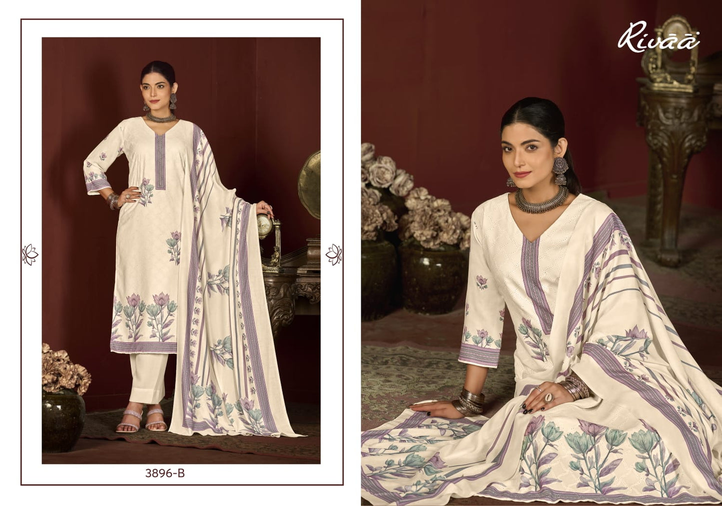 Gracy Rivaa Pashmina Suits Exporter India