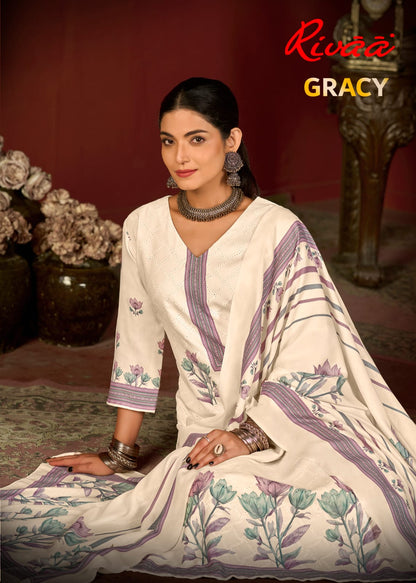 Gracy Rivaa Pashmina Suits Exporter India