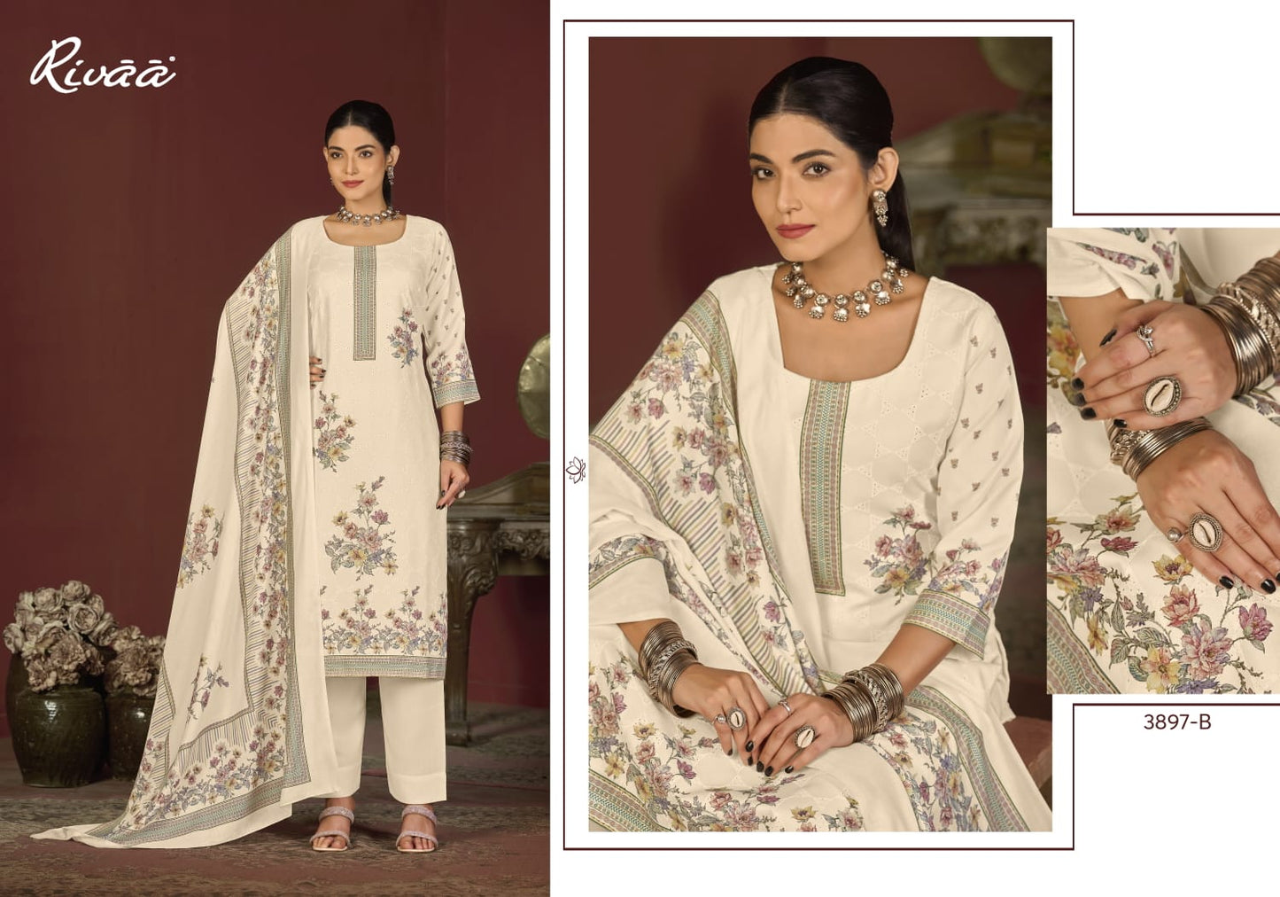 Gracy Rivaa Pashmina Suits Exporter India