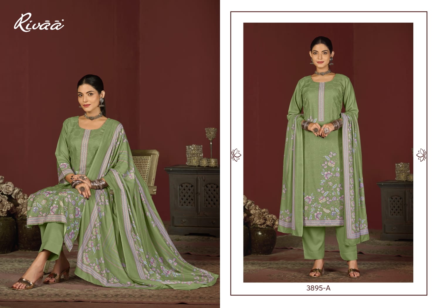 Gracy Rivaa Pashmina Suits Exporter India