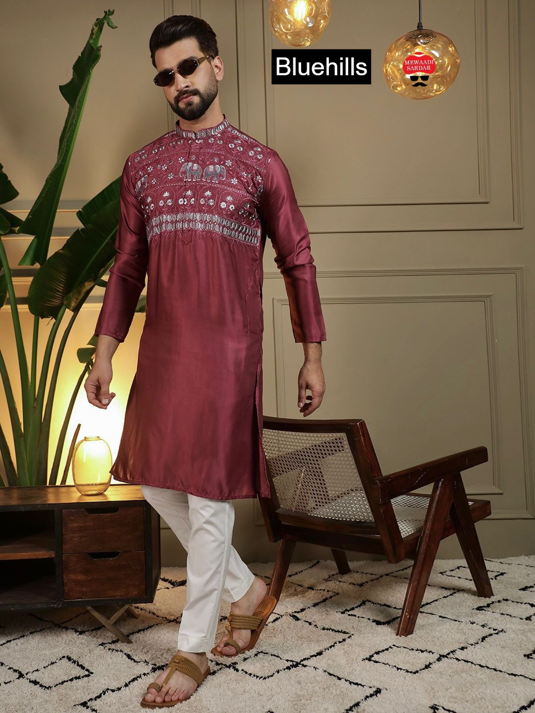Grand Utsav 2.0 Bluehills Silk Mens Kurta Pajama Manufacturer Ahmedabad