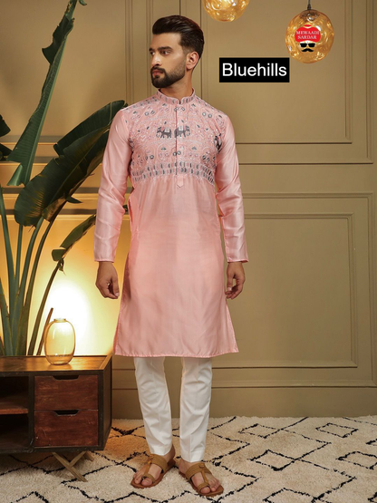 Grand Utsav 2.0 Bluehills Silk Mens Kurta Pajama Manufacturer Ahmedabad