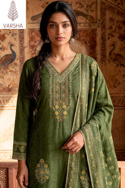 Grass Roots Varshaa Viscose Muslin Pant Style Suits Wholesaler Gujarat
