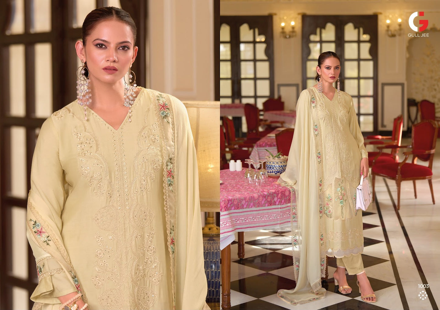 Grassy Gull Jee Viscose Muslin Pakistani Salwar Suits Wholesale Rate