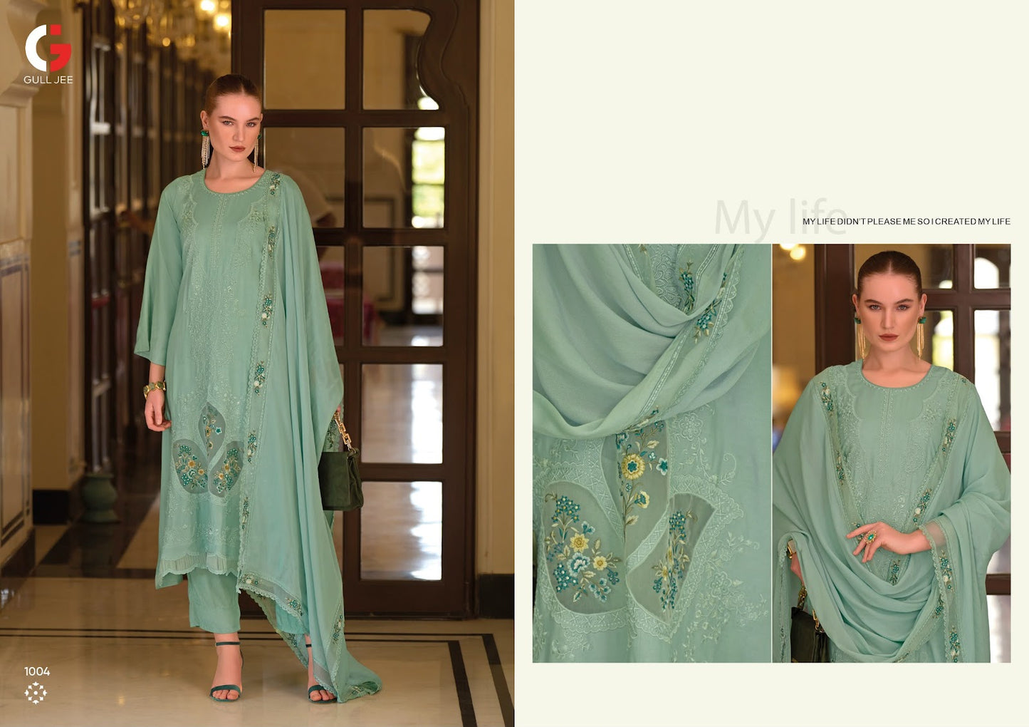 Grassy Gull Jee Viscose Muslin Pakistani Salwar Suits Wholesale Rate
