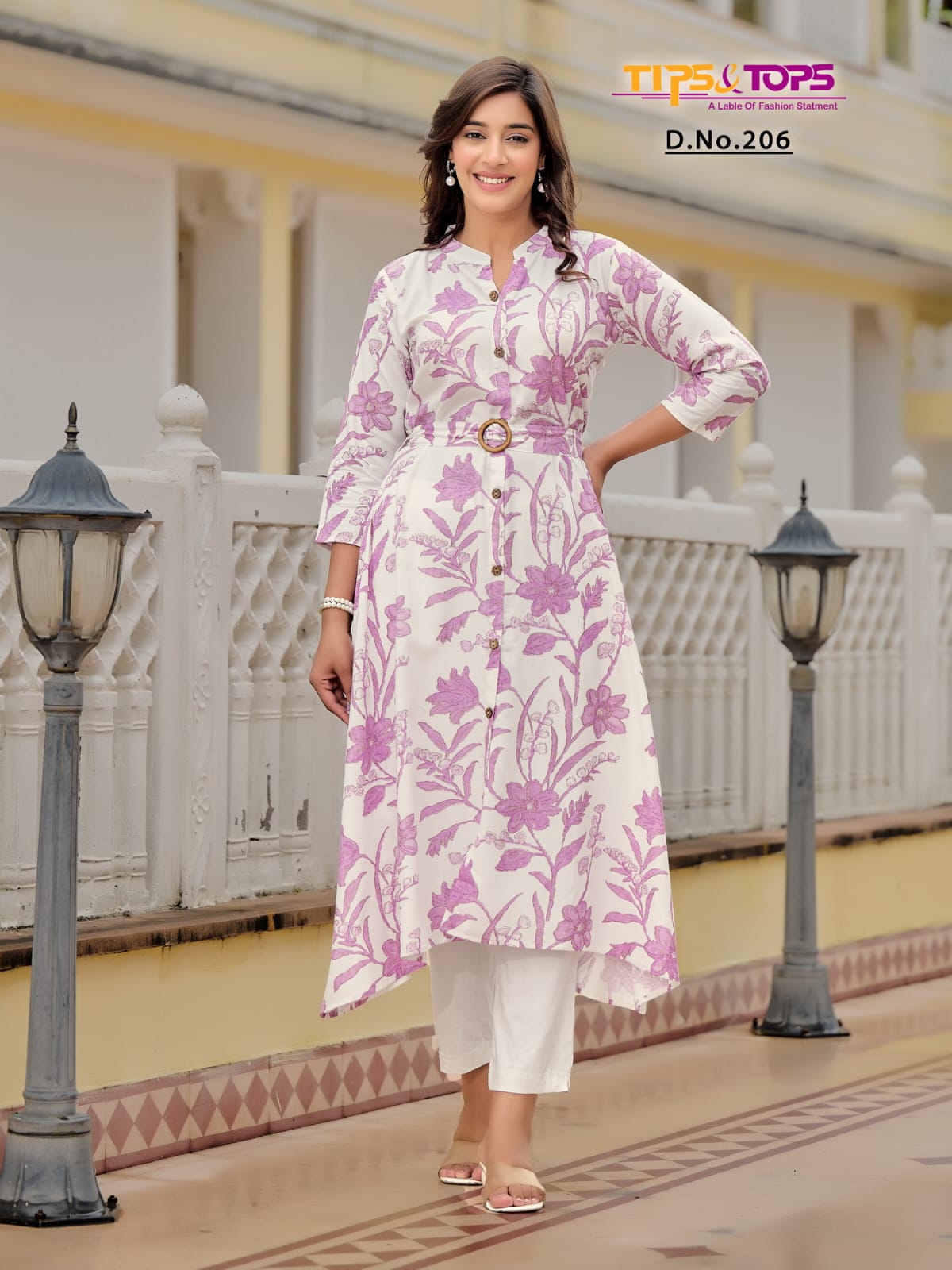 Grassy Vol 2 Tips Tops Heavy Reyon A-Line Kurti Manufacturer Gujarat