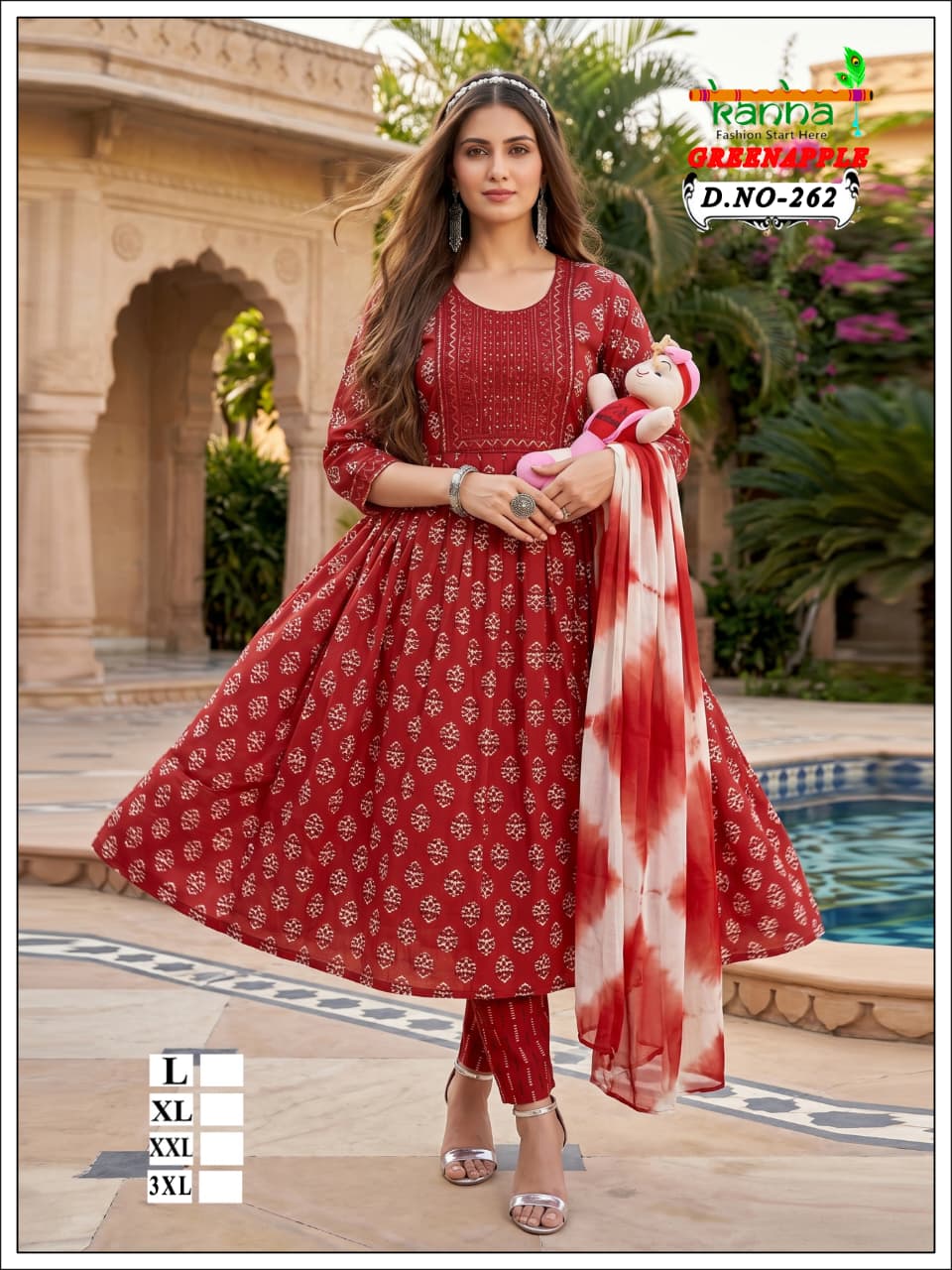 Green Apple 2706 Kanha Liva Reyon Feeding Readymade Suit Supplier India