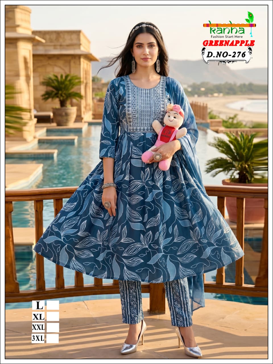 Green Apple 2706 Kanha Liva Reyon Feeding Readymade Suit Supplier India