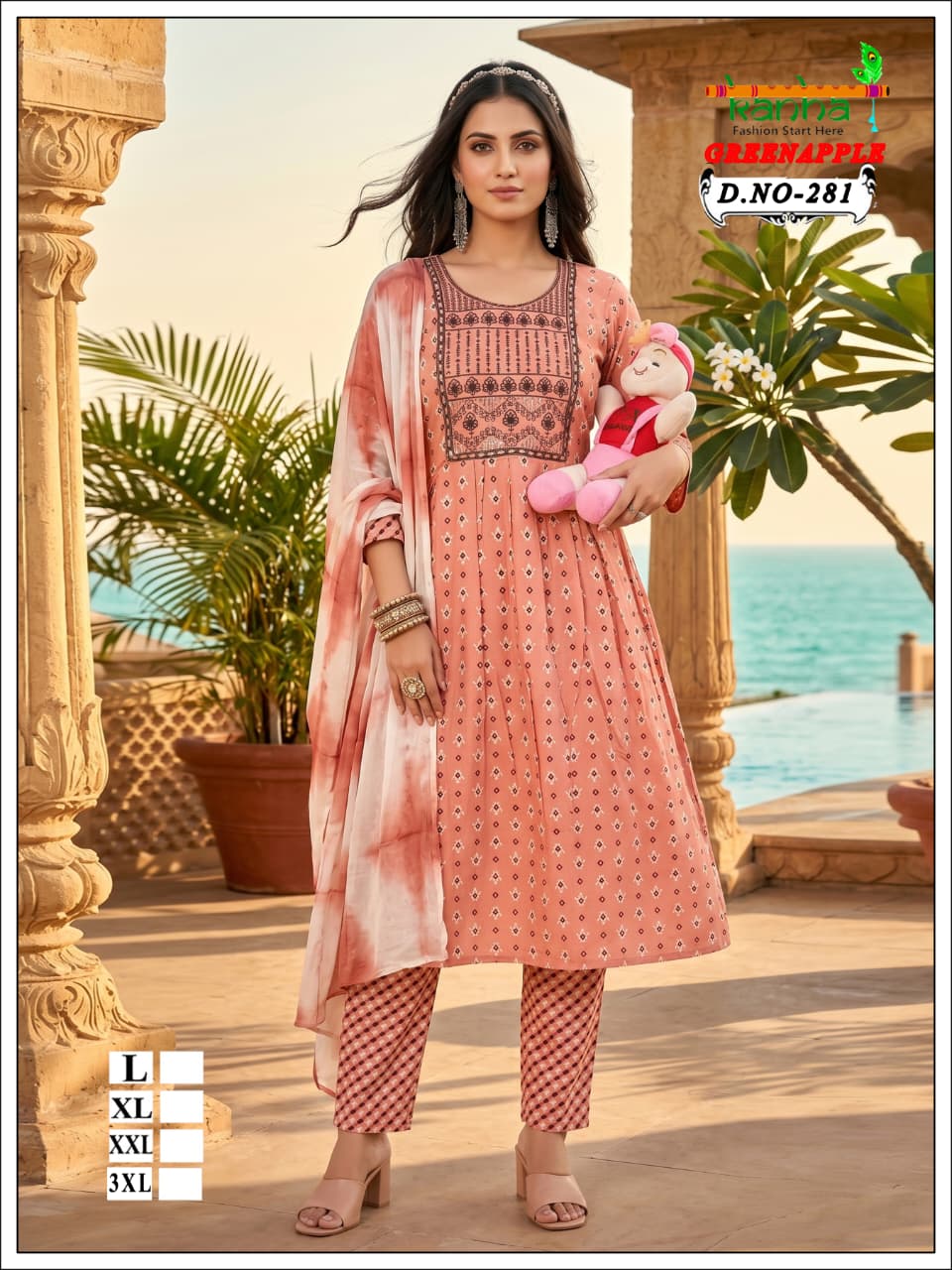 Green Apple 2706 Kanha Liva Reyon Feeding Readymade Suit Supplier India