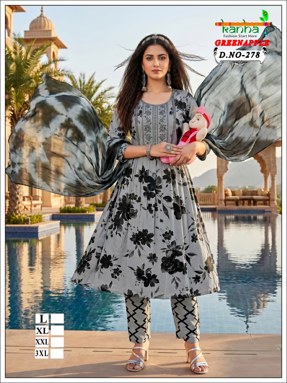 Green Apple 2706 Kanha Liva Reyon Feeding Readymade Suit Supplier India