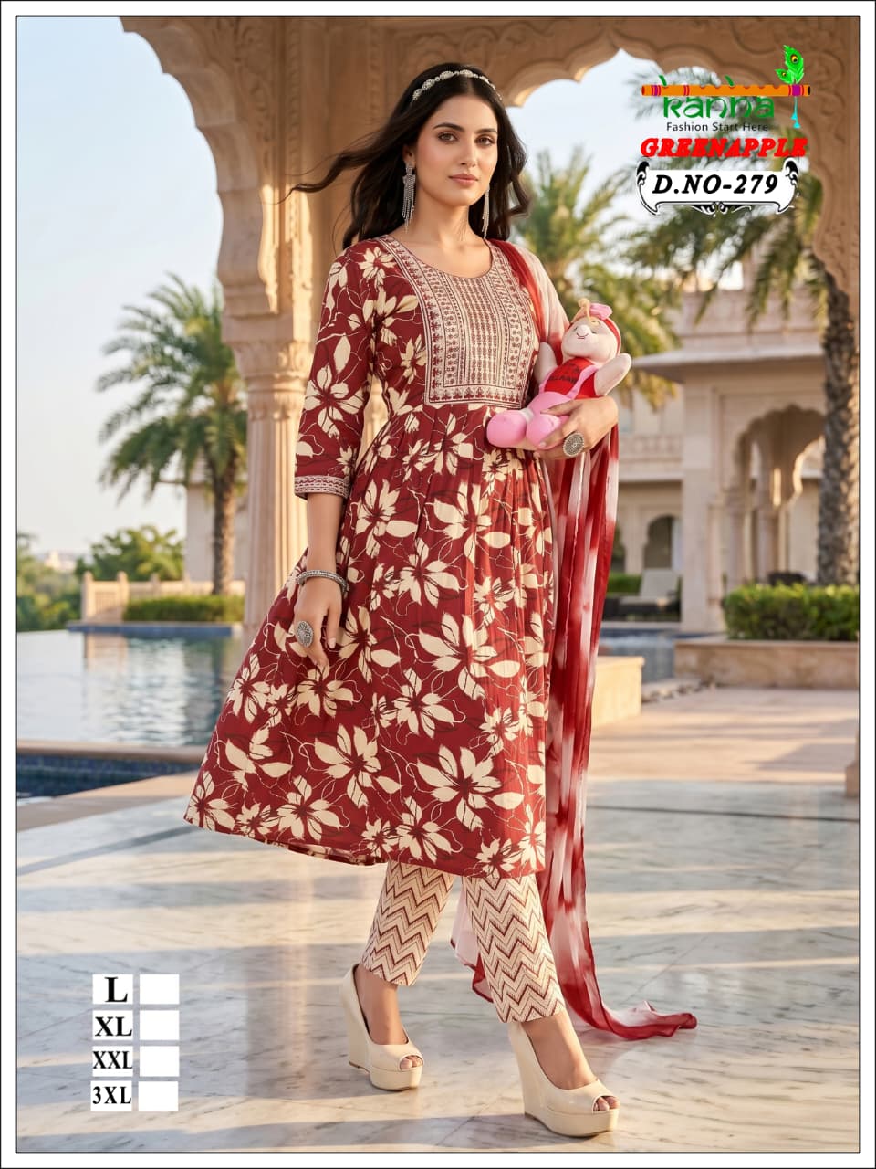 Green Apple 2706 Kanha Liva Reyon Feeding Readymade Suit Supplier India