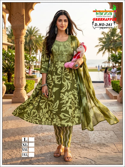 Green Apple 2706 Kanha Liva Reyon Feeding Readymade Suit Supplier India