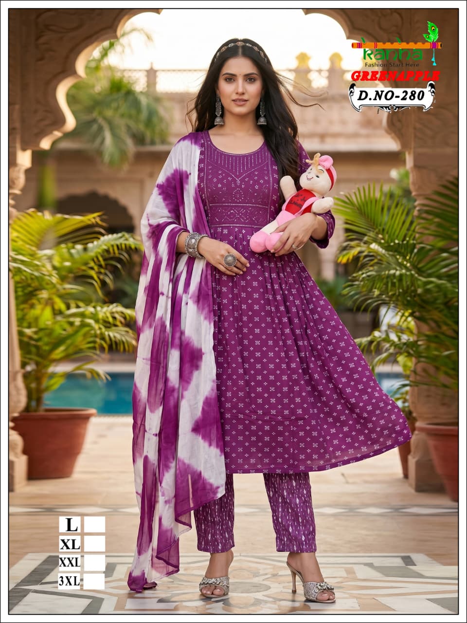 Green Apple 2706 Kanha Liva Reyon Feeding Readymade Suit Supplier India