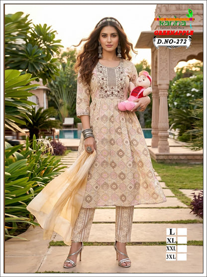 Green Apple 2706 Kanha Liva Reyon Feeding Readymade Suit Supplier India