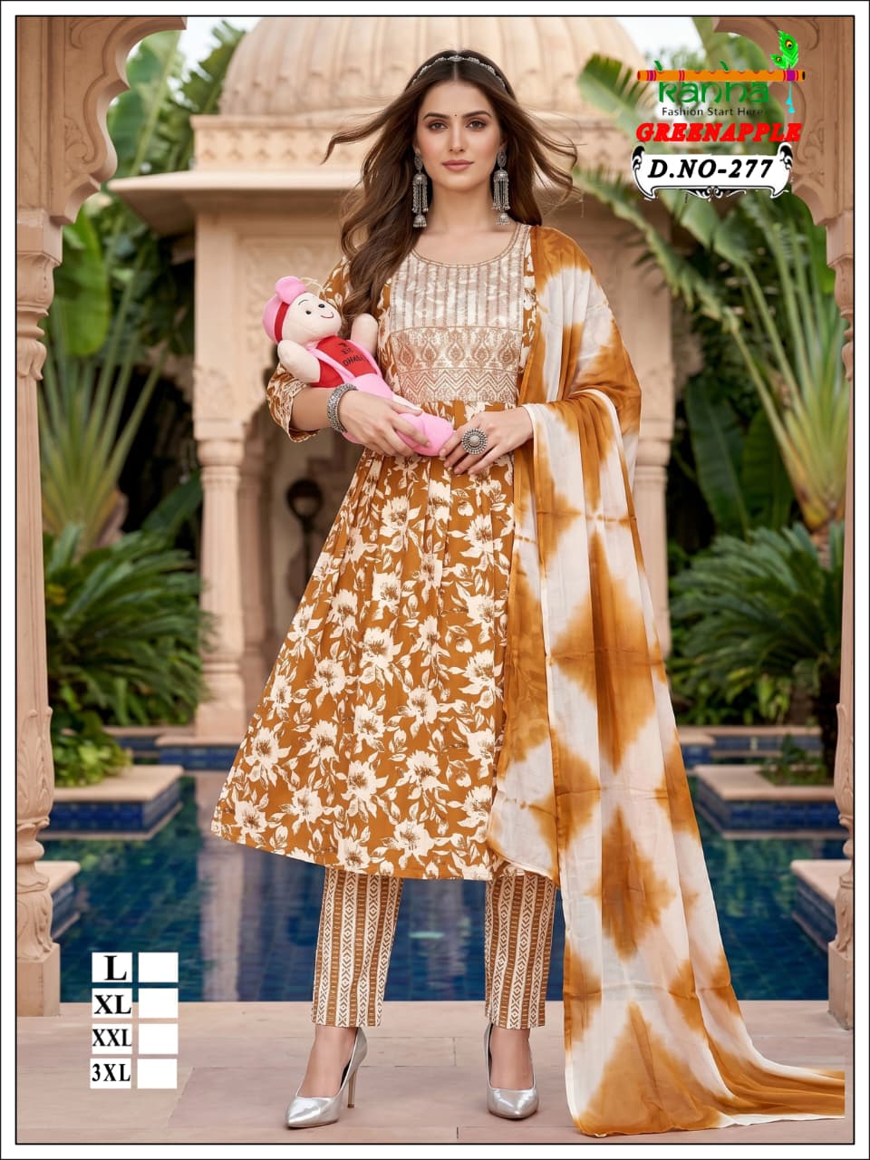 Green Apple 2706 Kanha Liva Reyon Feeding Readymade Suit Supplier India
