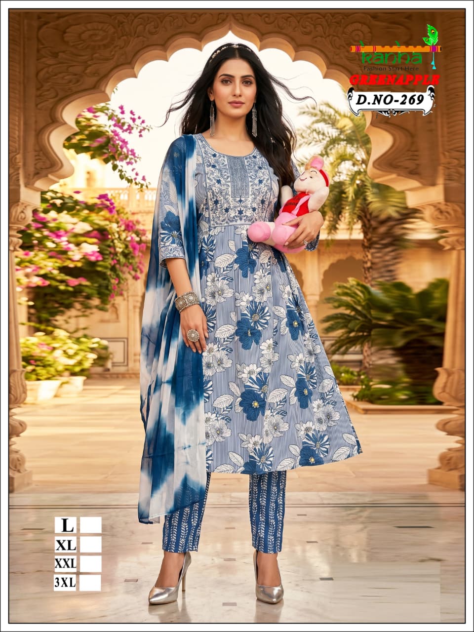 Green Apple 2706 Kanha Liva Reyon Feeding Readymade Suit Supplier India