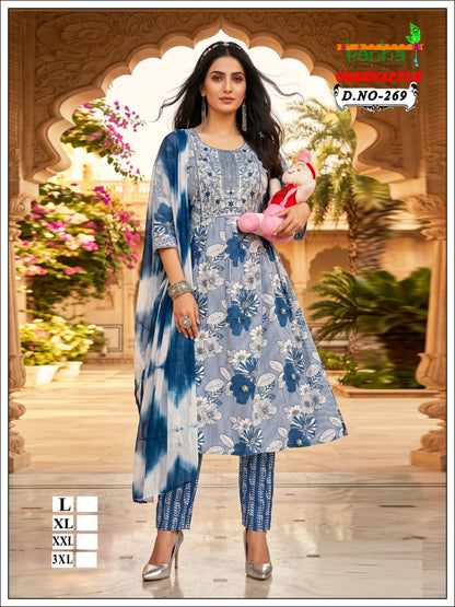 Green Apple 2706 Kanha Liva Reyon Feeding Readymade Suit Supplier India