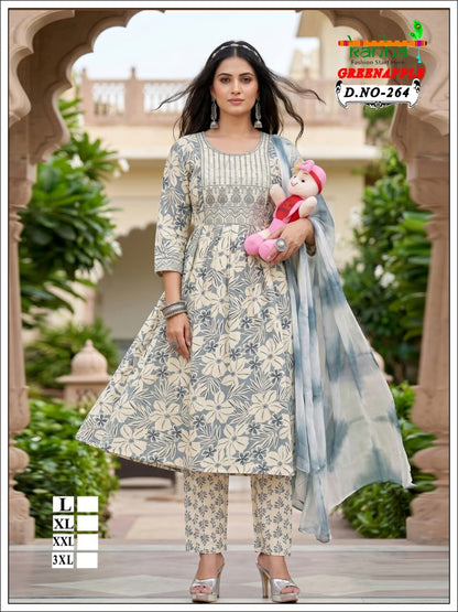 Green Apple 2706 Kanha Liva Reyon Feeding Readymade Suit Supplier India