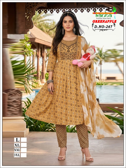 Green Apple 2706 Kanha Liva Reyon Feeding Readymade Suit Supplier India