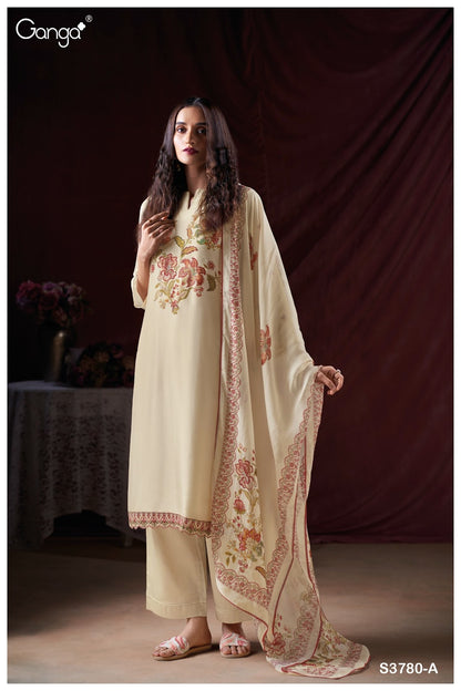 Grezia 3780 Ganga Premium Bemberg Plazzo Style Suits Wholesale Price