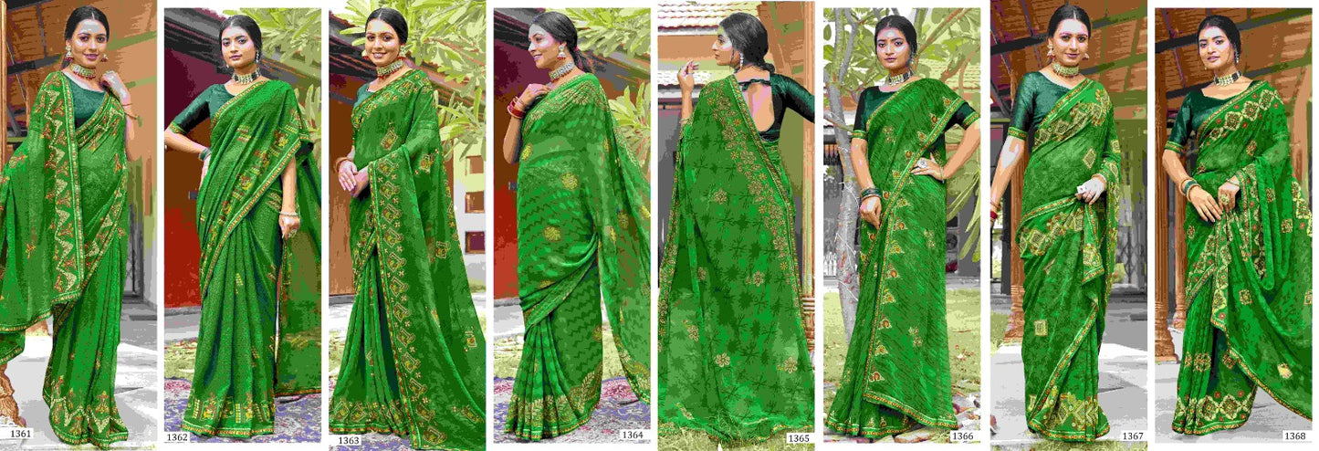 Grihlaxmi Vallabhi Prints Georgette Sarees Exporter India