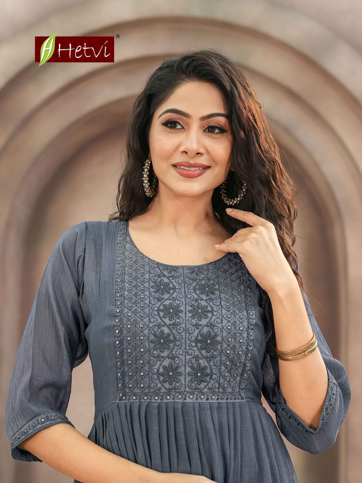 Grisha Hetvi Chiffon Anarkali Kurtis Wholesaler India