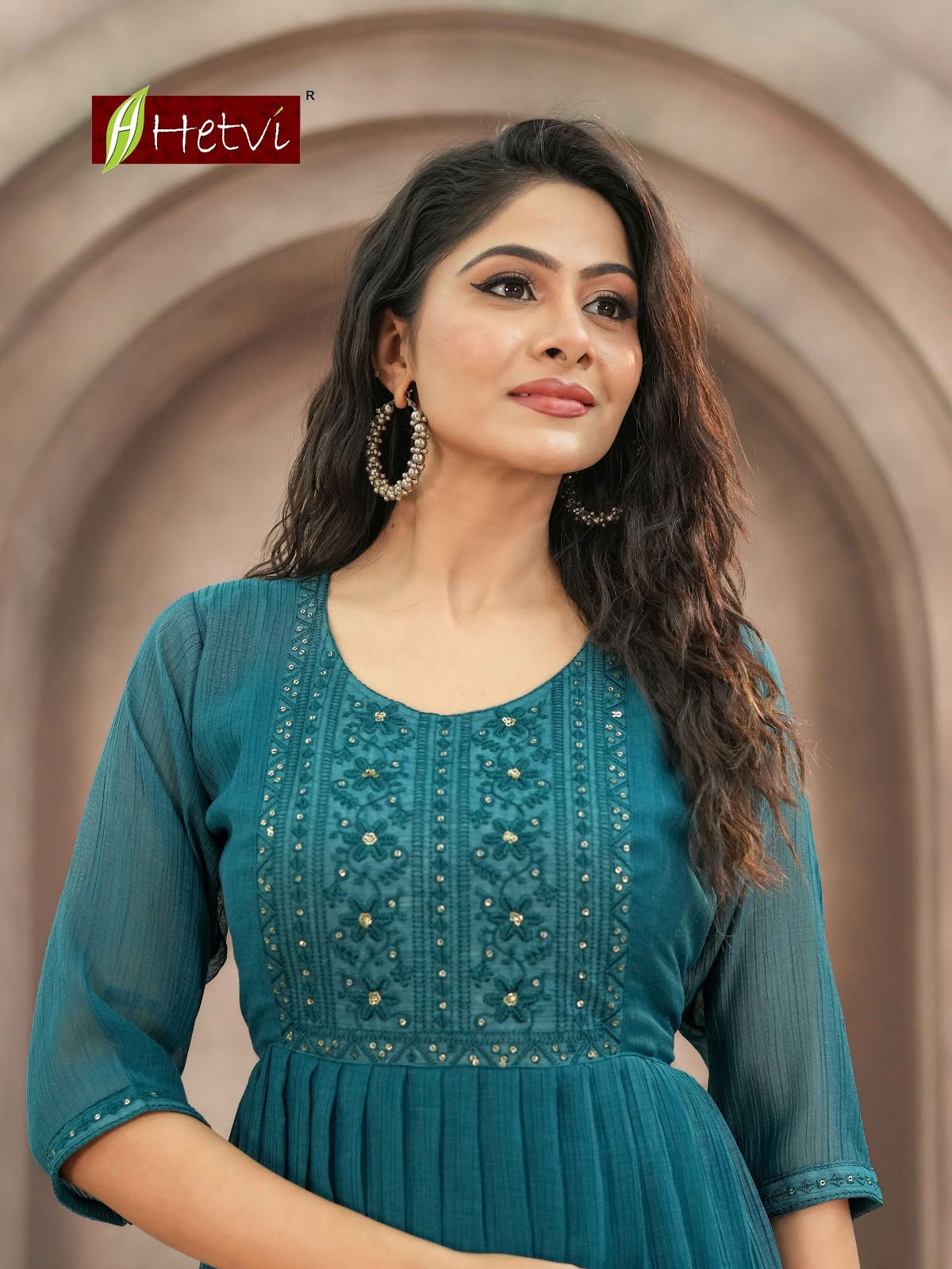 Grisha Hetvi Chiffon Anarkali Kurtis Wholesaler India