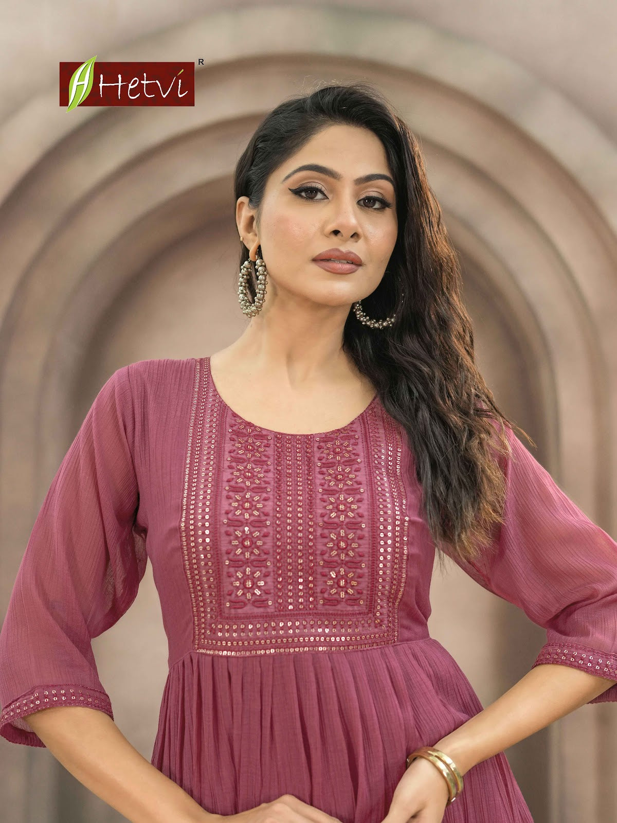 Grisha Hetvi Chiffon Anarkali Kurtis Wholesaler India