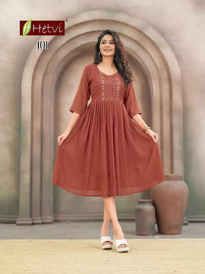 Grisha Hetvi Chiffon Anarkali Kurtis Wholesaler India