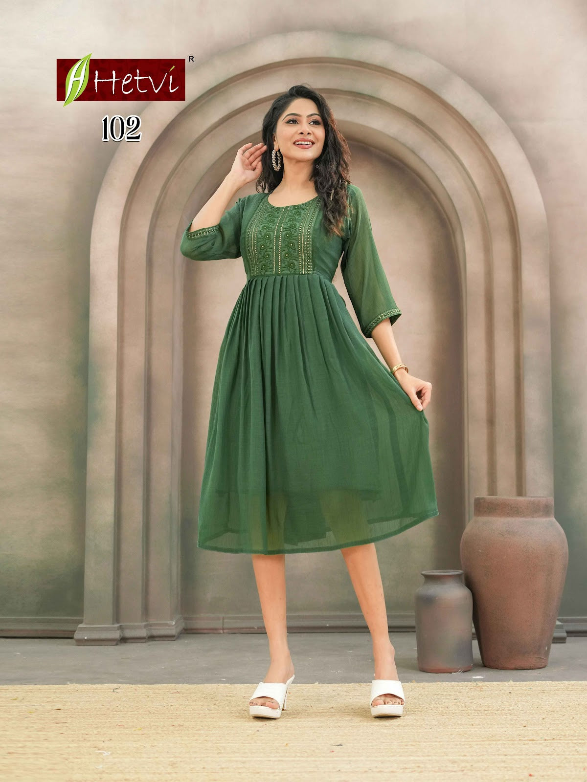 Grisha Hetvi Chiffon Anarkali Kurtis Wholesaler India