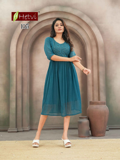 Grisha Hetvi Chiffon Anarkali Kurtis Wholesaler India