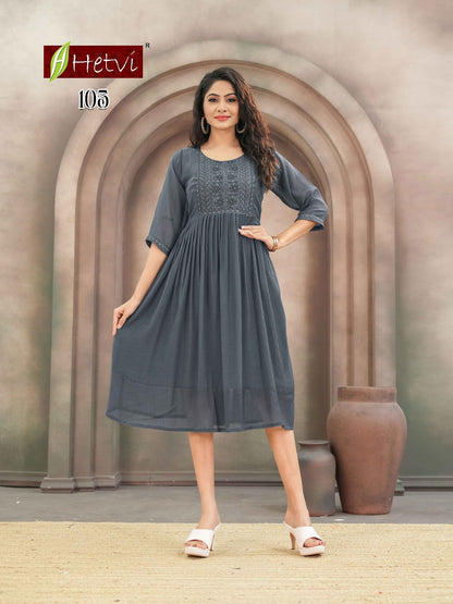 Grisha Hetvi Chiffon Anarkali Kurtis Wholesaler India