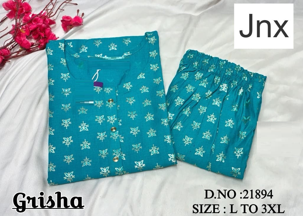 Grisha Jnx Vetican Kurti Pant Set Manufacturer Gujarat