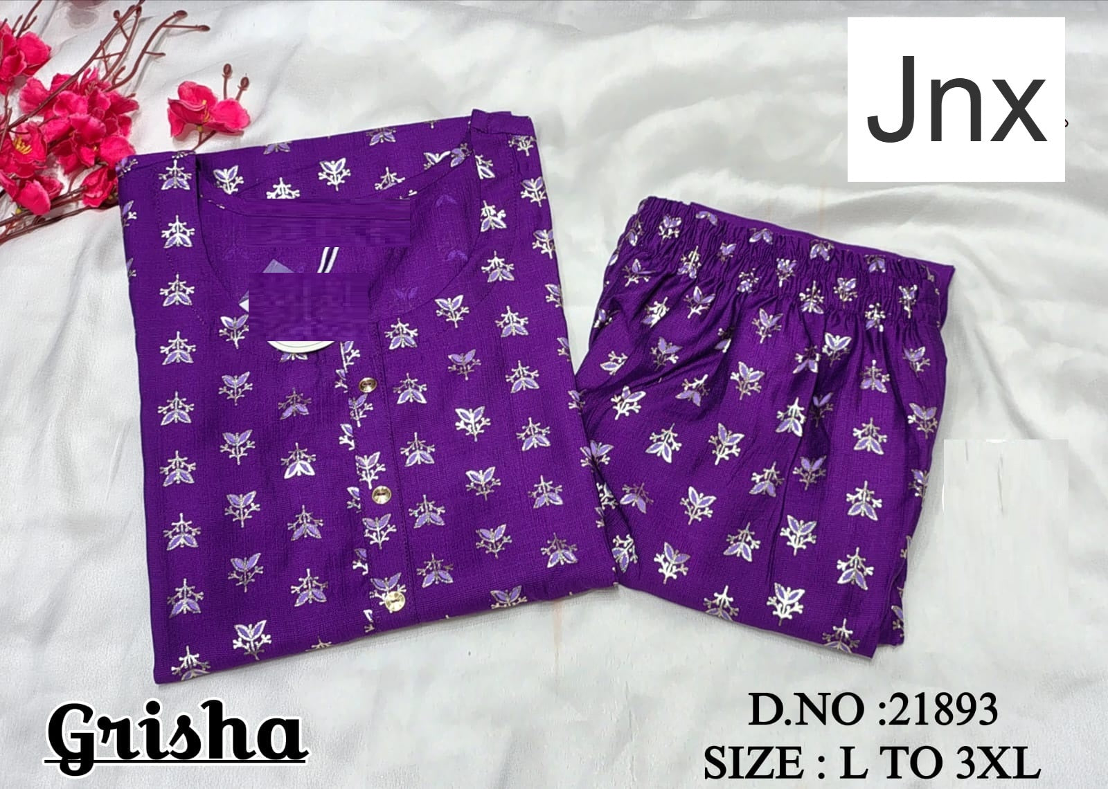 Grisha Jnx Vetican Kurti Pant Set Manufacturer Gujarat