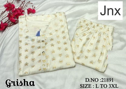 Grisha Jnx Vetican Kurti Pant Set Manufacturer Gujarat