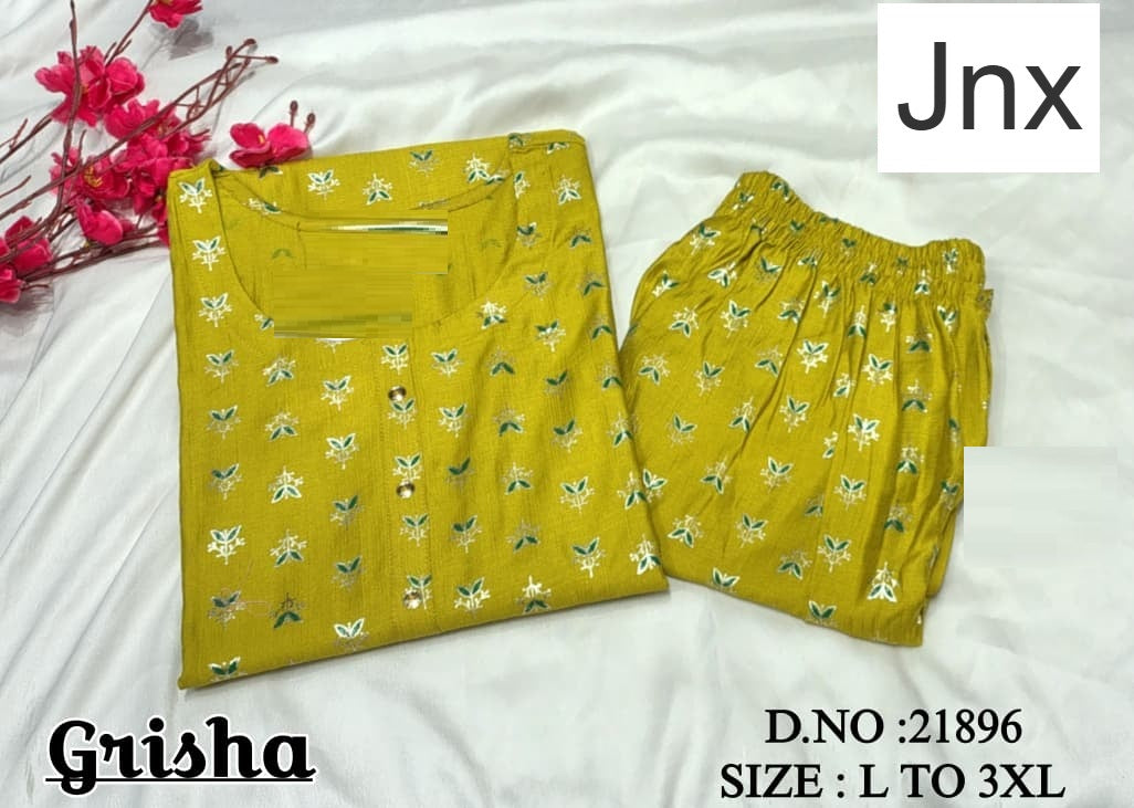 Grisha Jnx Vetican Kurti Pant Set Manufacturer Gujarat