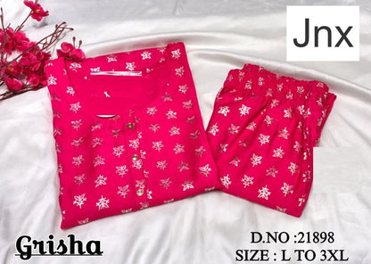 Grisha Jnx Vetican Kurti Pant Set Manufacturer Gujarat