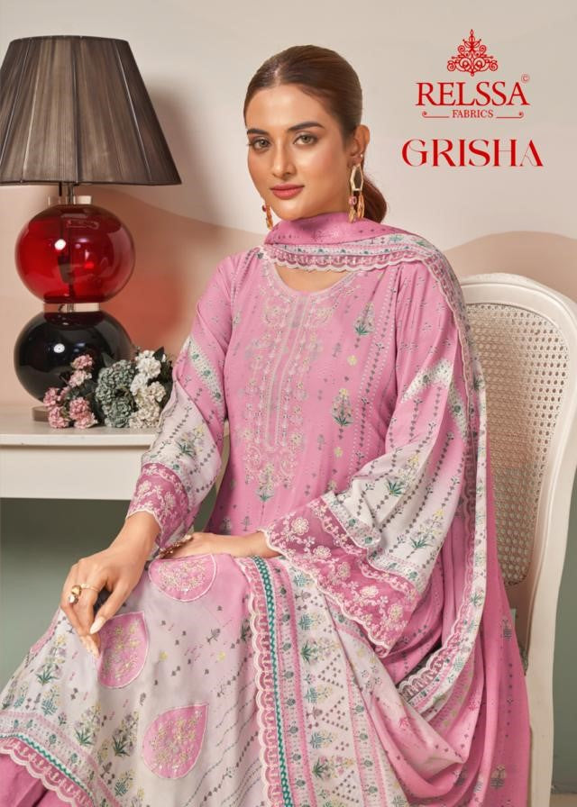 Grisha Relssa Fabrics Cotton Pant Style Suits Wholesale Price