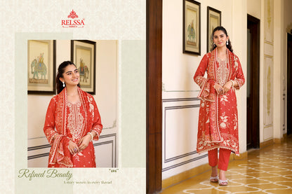 Grisha Vol 4 Relssa Fabrics Pure Maslin Pant Style Suits Wholesale