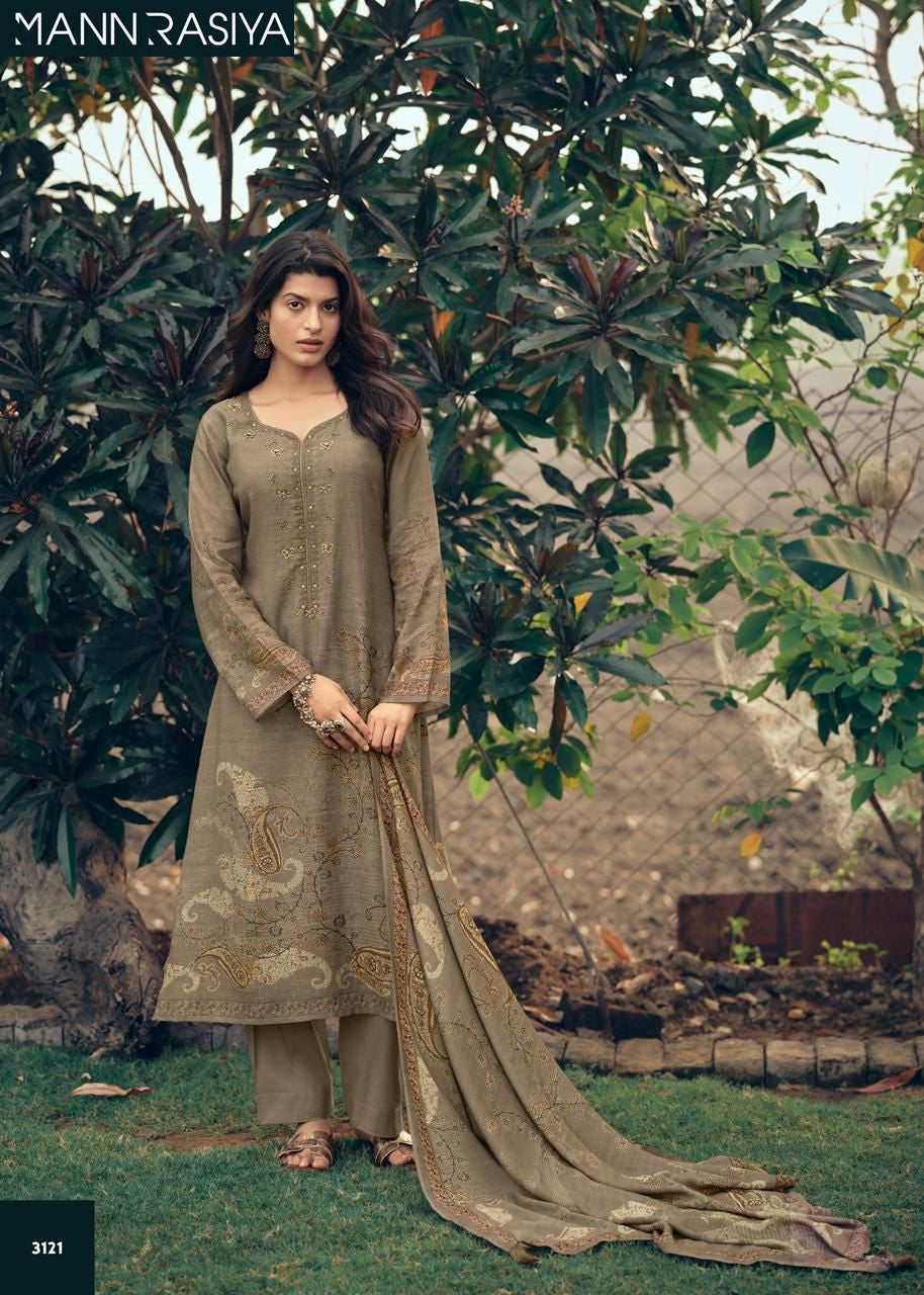 Grishma Mannrasiya Lilen Pant Style Suits Wholesaler Gujarat