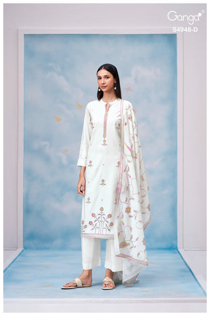 Grixa S4948 Ganga Cotton Pant Style Suits Supplier