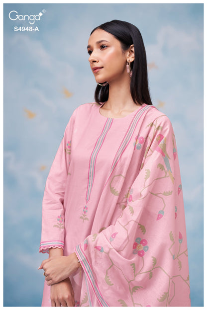 Grixa S4948 Ganga Cotton Pant Style Suits Supplier