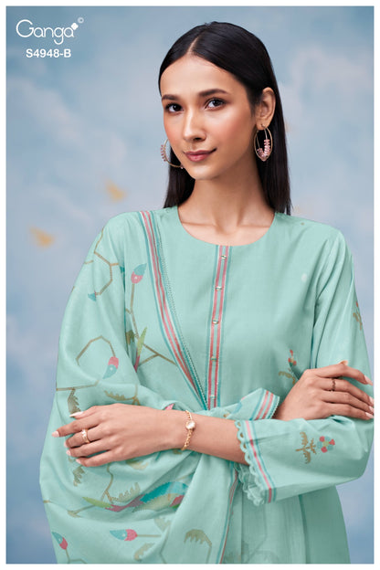 Grixa S4948 Ganga Cotton Pant Style Suits Supplier