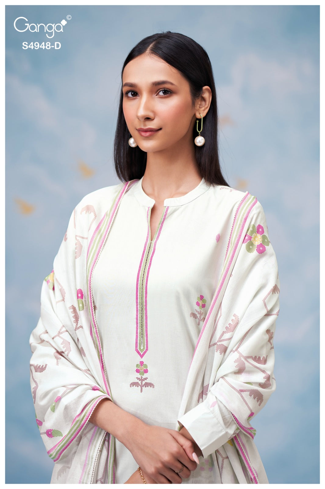 Grixa S4948 Ganga Cotton Pant Style Suits Supplier