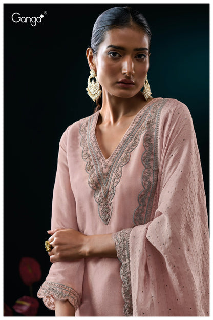 Grizela 3145 Ganga Premium Bemberg Plazzo Style Suits Wholesale