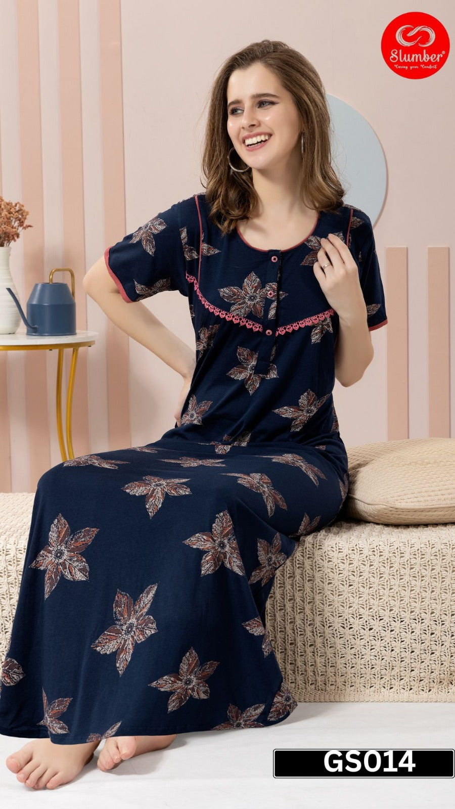 Gs014 Slumber Hosiery Night Gowns Wholesaler